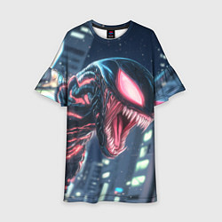 Платье клеш для девочки Чужой в аниме стиле, цвет: 3D-принт