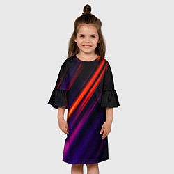 Платье клеш для девочки Multicolored, цвет: 3D-принт — фото 2
