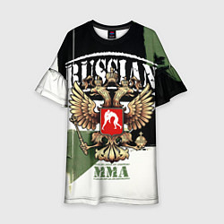 Детское платье Русский ММА на фоне герба России