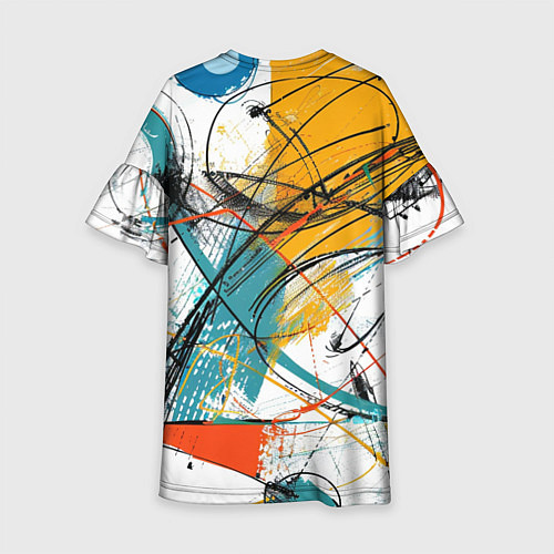 Детское платье Абстракция цвета / 3D-принт – фото 2