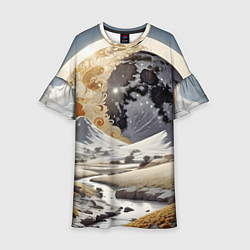 Детское платье Река и планеты