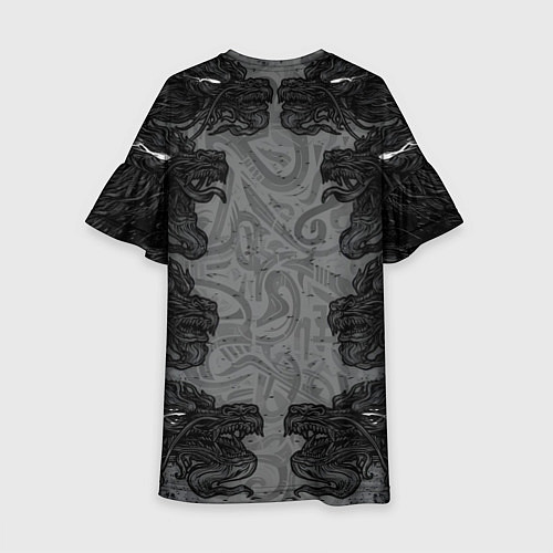 Детское платье Японские драконы / 3D-принт – фото 2