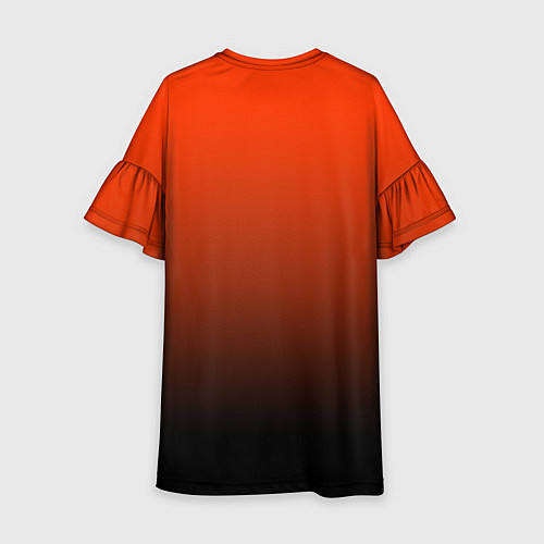 Детское платье Анахайм Дакс - оранжевый градиент / 3D-принт – фото 2