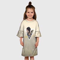 Платье клеш для девочки Sam winchester - supernatural, цвет: 3D-принт — фото 2