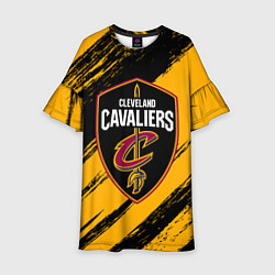 Платье клеш для девочки Cleveland Cavaliers NBA, цвет: 3D-принт
