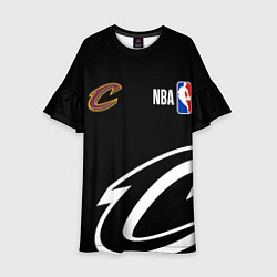 Платье клеш для девочки Cleveland Cavaliers basketball, цвет: 3D-принт