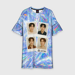 Платье клеш для девочки Astro четыре фото, цвет: 3D-принт