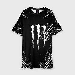 Детское платье Monster energy white splash
