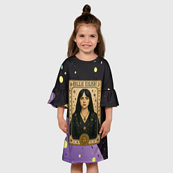 Платье клеш для девочки Билли Айлиш в стиле Таро, цвет: 3D-принт — фото 2