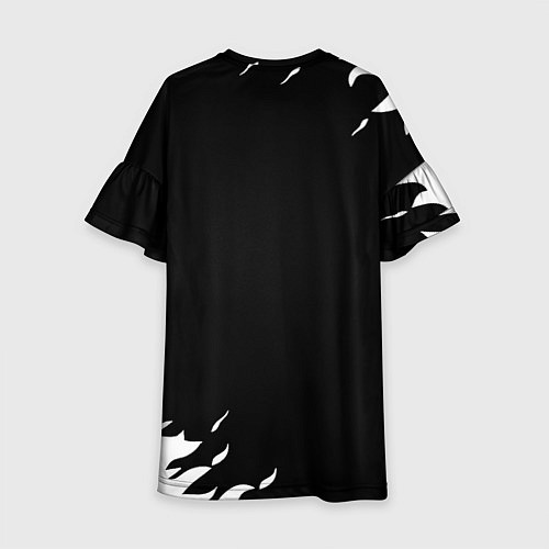 Детское платье Monster energy fire white / 3D-принт – фото 2