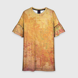 Детское платье Абстракция - red and yellow spots