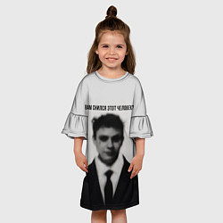 Платье клеш для девочки Вам снился этот человек мем, цвет: 3D-принт — фото 2
