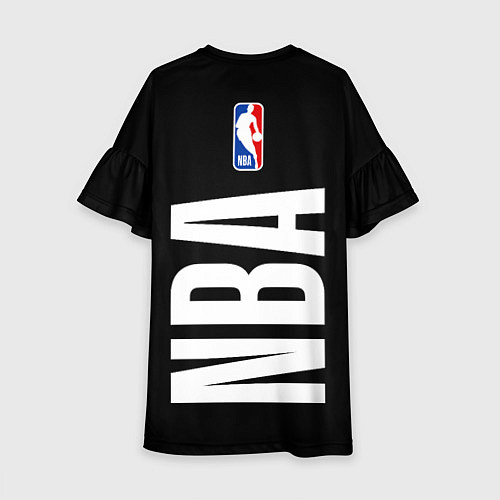 Детское платье Даллас Маверикс - большой логотип / 3D-принт – фото 2