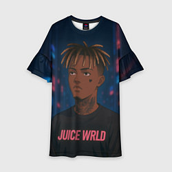 Детское платье Juice WRLD - Неоновый аниме арт
