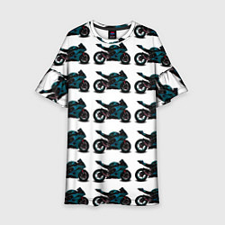 Детское платье Motorbike blue