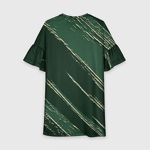 Детское платье Милуоки Бакс - линии с потертостями / 3D-принт – фото 2