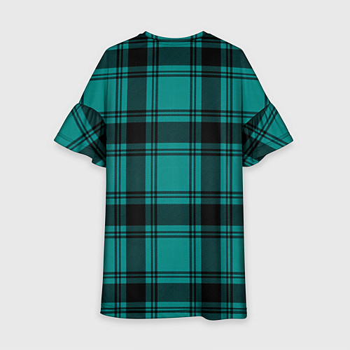 Детское платье Checkered dark blue / 3D-принт – фото 2