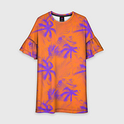 Детское платье Palm orange
