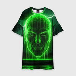 Детское платье Неоновая голова