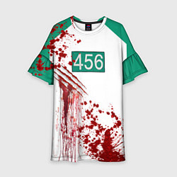 Детское платье Кровавая форма игрока 456 из игры в кальмара