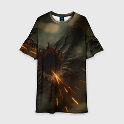 Детское платье Следы от пуль на камуфляже