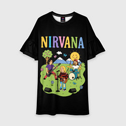 Детское платье Нирвана мультяшный стиль