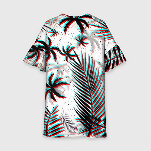 Детское платье Doom тропики глитч / 3D-принт – фото 2