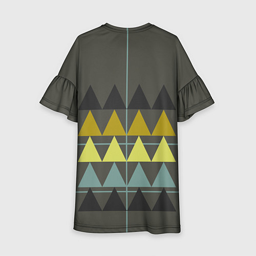 Детское платье Абстрактный лес геометрический / 3D-принт – фото 2