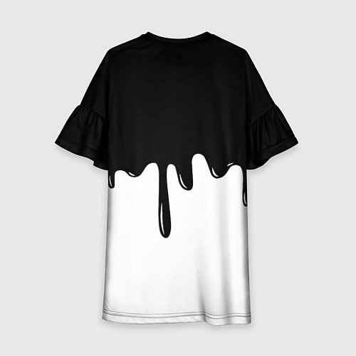 Детское платье Doom logo жидкие краски / 3D-принт – фото 2