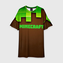 Платье клеш для девочки Minecraft forever, цвет: 3D-принт