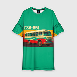 Детское платье Поп-арт автобус ГЗА-651