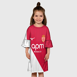 Платье клеш для девочки Головин домашняя форма Монако 2025 2026, цвет: 3D-принт — фото 2