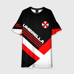 Платье клеш для девочки Umbrella - classic uniform, цвет: 3D-принт