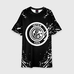 Детское платье Inter белые штрихи красок