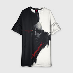 Платье клеш для девочки Cyberpunk 2077, цвет: 3D-принт