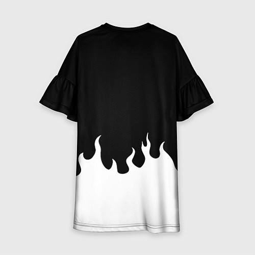 Детское платье Барселона белый огонь / 3D-принт – фото 2