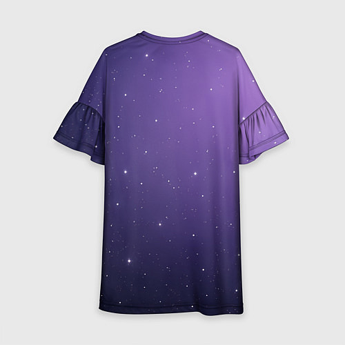 Детское платье BTS фиолетовый фон / 3D-принт – фото 2