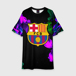 Детское платье Barcelona неоновый огонь