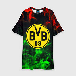 Детское платье Borussia красно зеленый огонь