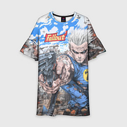 Платье клеш для девочки Fallout комиксный стиль, цвет: 3D-принт