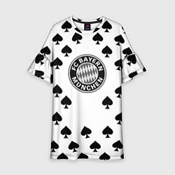 Платье клеш для девочки Bayern Mnchen пики, цвет: 3D-принт