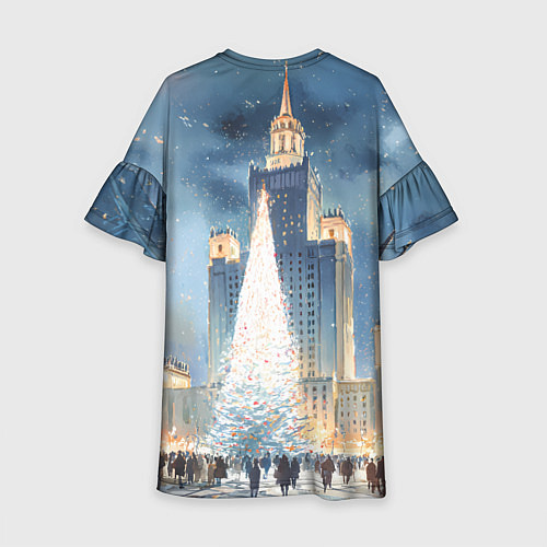 Детское платье Новый год в Москве / 3D-принт – фото 2