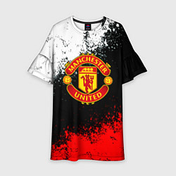 Детское платье Манчестер Юнайтед краски всплеск