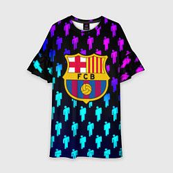 Детское платье Barcelona люди градиент неон