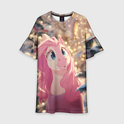 Детское платье Удивленная лошадка - Новый год