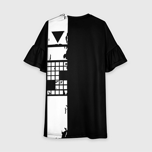 Детское платье Ювентус геометрия белая / 3D-принт – фото 2