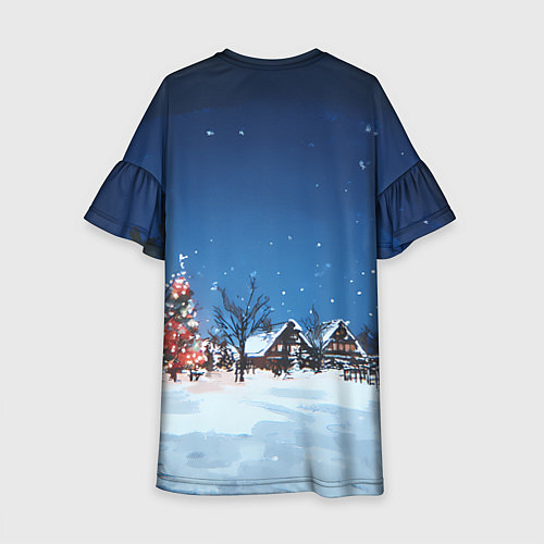 Детское платье Загадай желания перед Новым годом / 3D-принт – фото 2