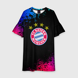 Детское платье Бавария Мюнхен краски неон градиент