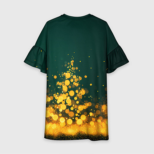 Детское платье Новогодние елочки из боке / 3D-принт – фото 2