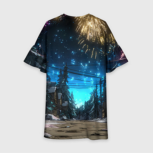 Детское платье Салют в новогоднюю ночь / 3D-принт – фото 2